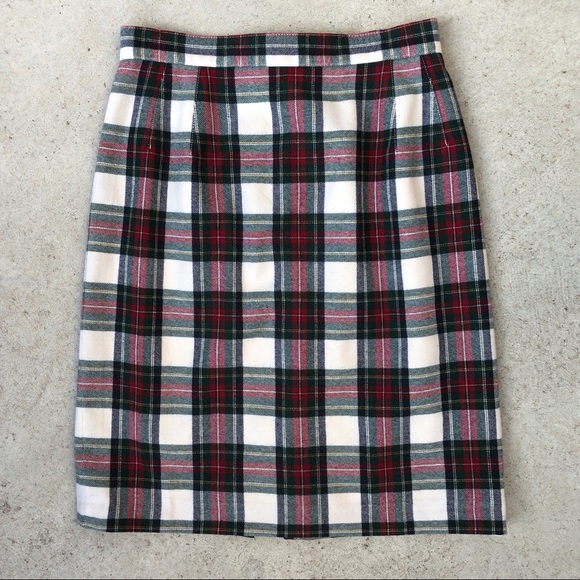 Vintage Dresses & Skirts - {vintage} plaid wool skirt